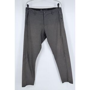 Vuori Pants Size 34x30 Gray Meta Chino Athletic Slim Stretch Performance Tech
